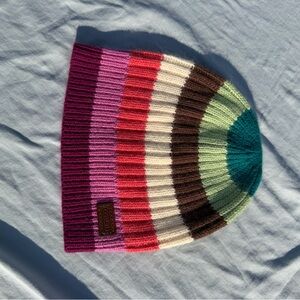 Colorful Striped  Beanie
